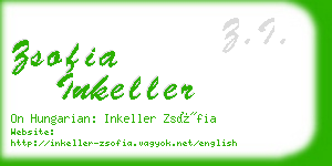 zsofia inkeller business card